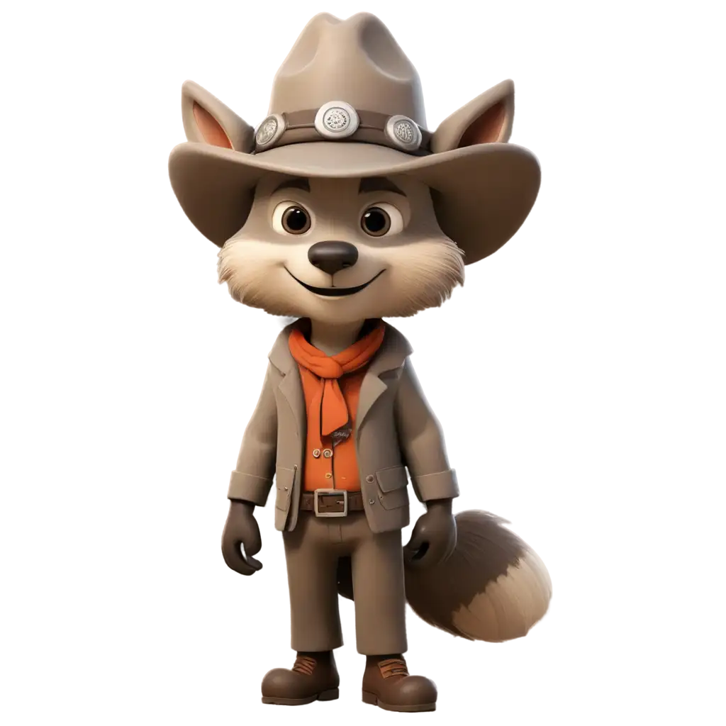 Cartoon-Timberwolf-with-Cowboy-Hat-PNG-Image-Fun-and-Versatile-Character-Illustration