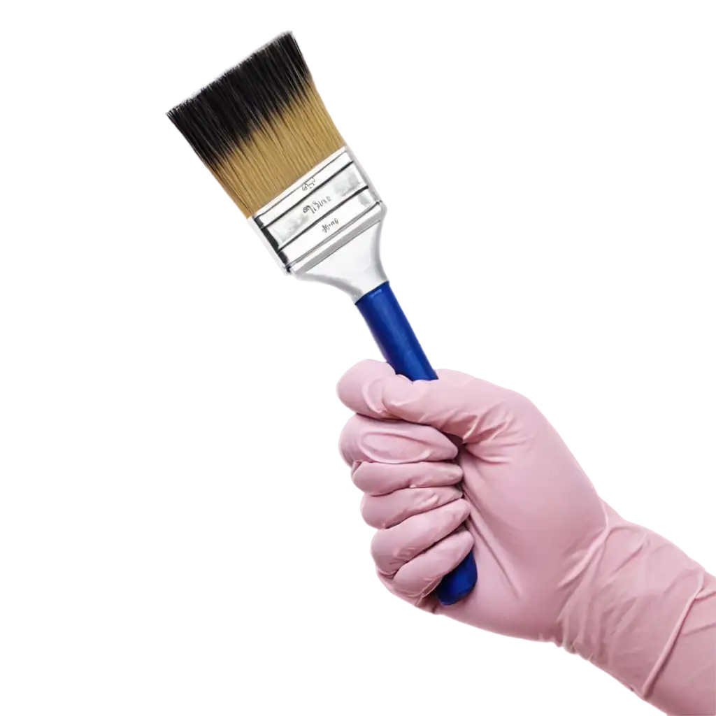 HighQuality-PNG-Image-Hand-with-Rubber-Glove-Holding-Paintbrush