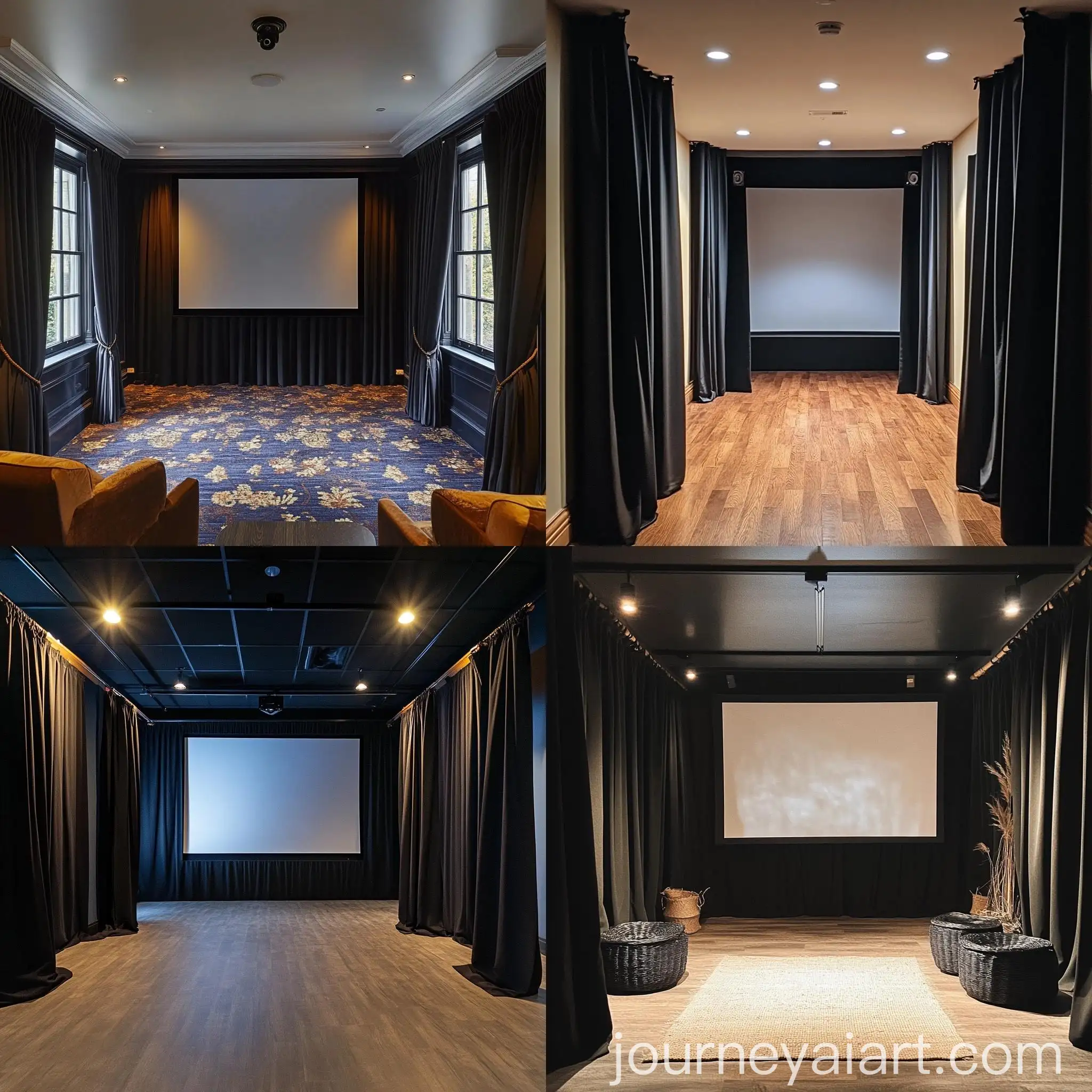 Dark-Room-with-Projector-Screen-and-Black-Curtains