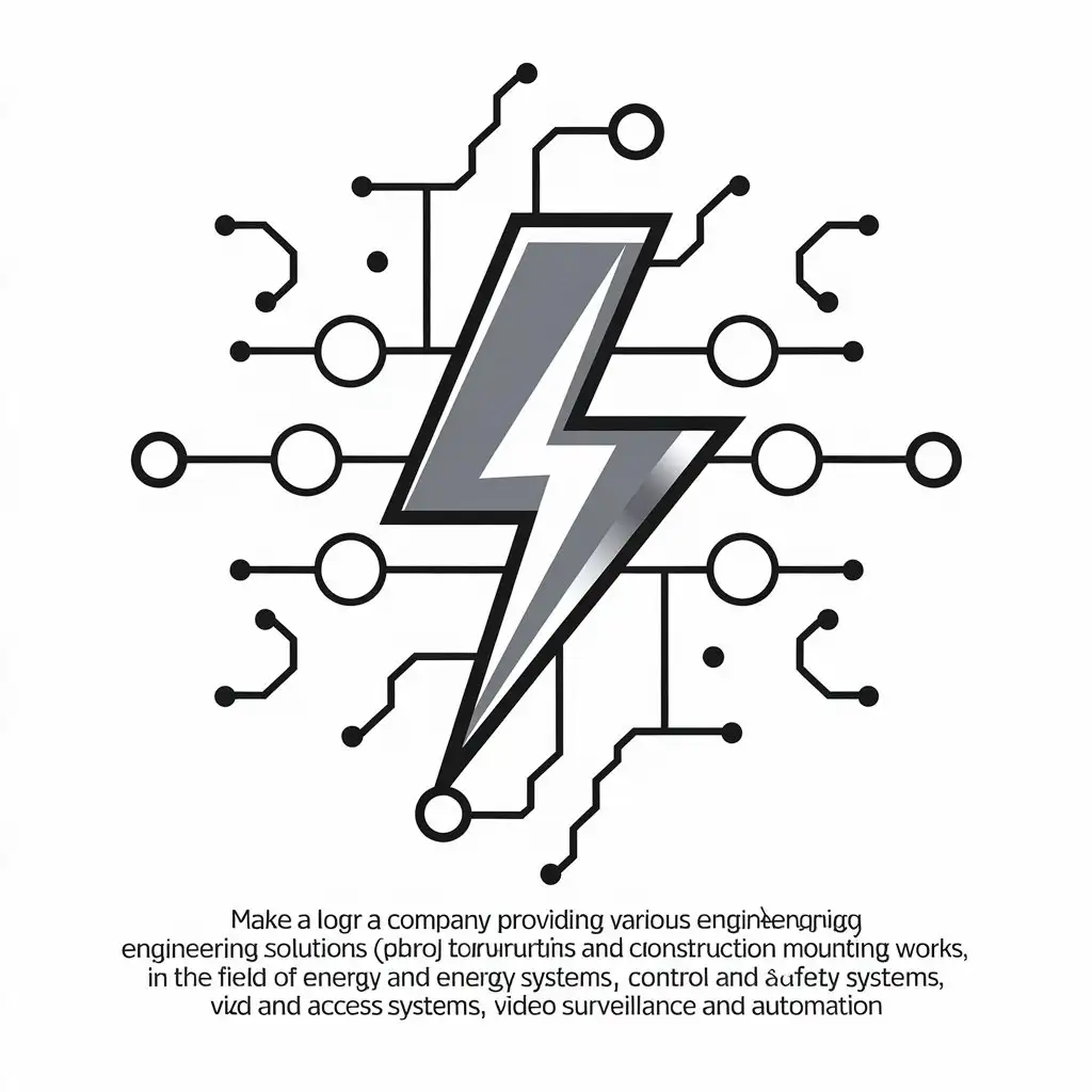 LOGO Design for Engineering Solutions Company Modern and Clear with Weak Electric Systems and Technology Theme