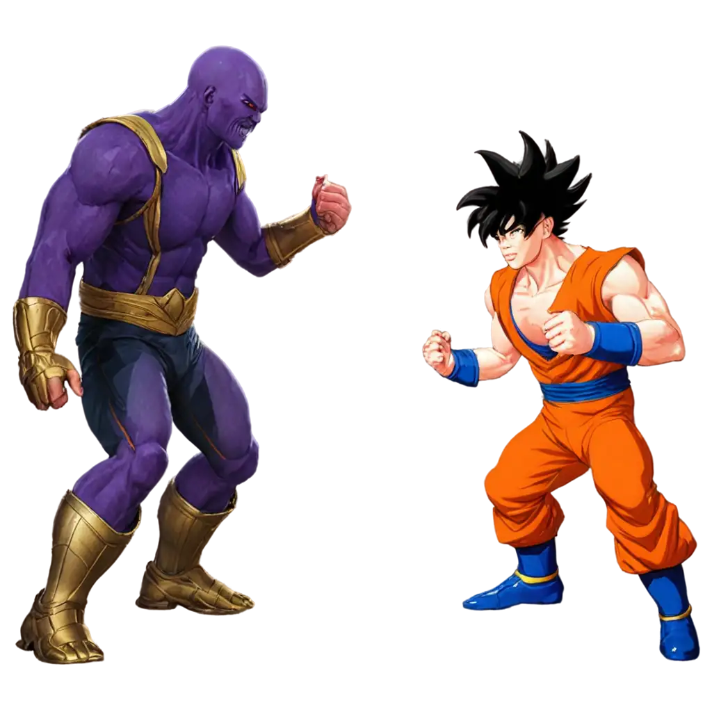 Goku-vs-Thanos-PNG-Image-Epic-Battle-in-HighQuality-Format