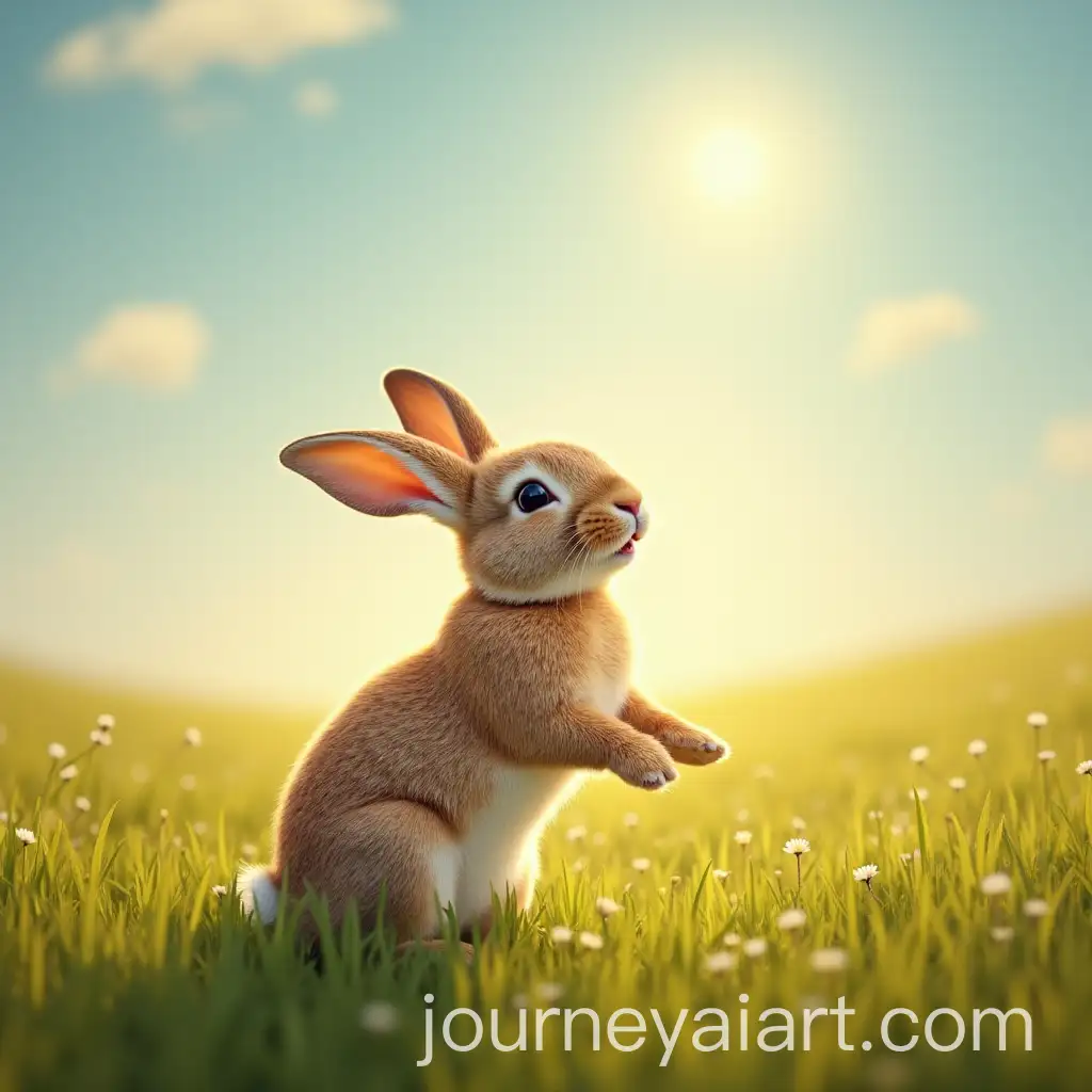 Playful-Rabbit-Enjoying-a-Sunny-Field