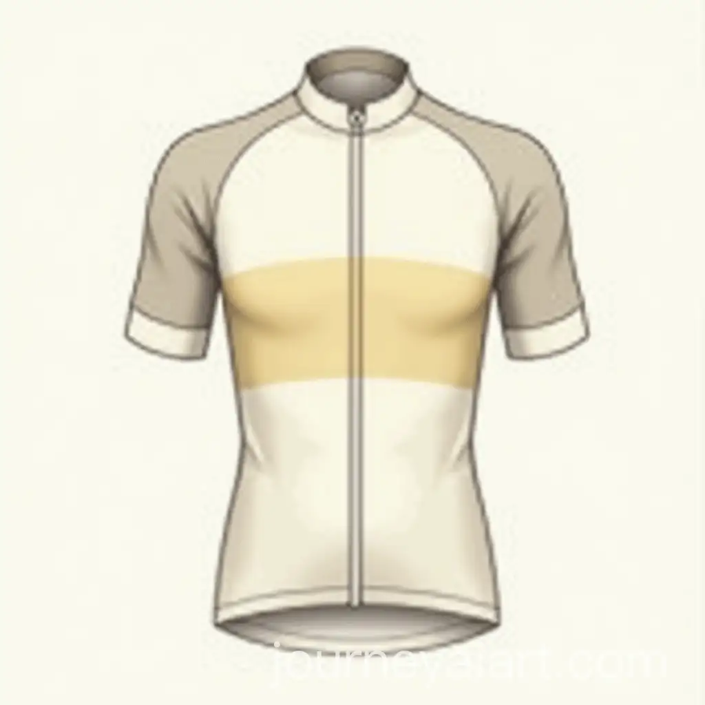 Cycling-Jersey-Design-with-Cream-Milk-Base-and-Gold-Accents