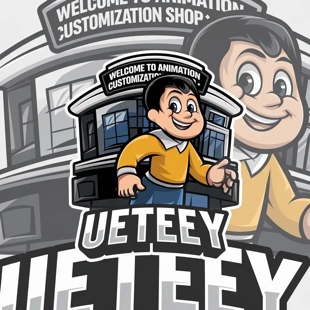 LOGO-Design-for-UETEEY-Animation-Customization-Shop-with-Complex-Vector-Art