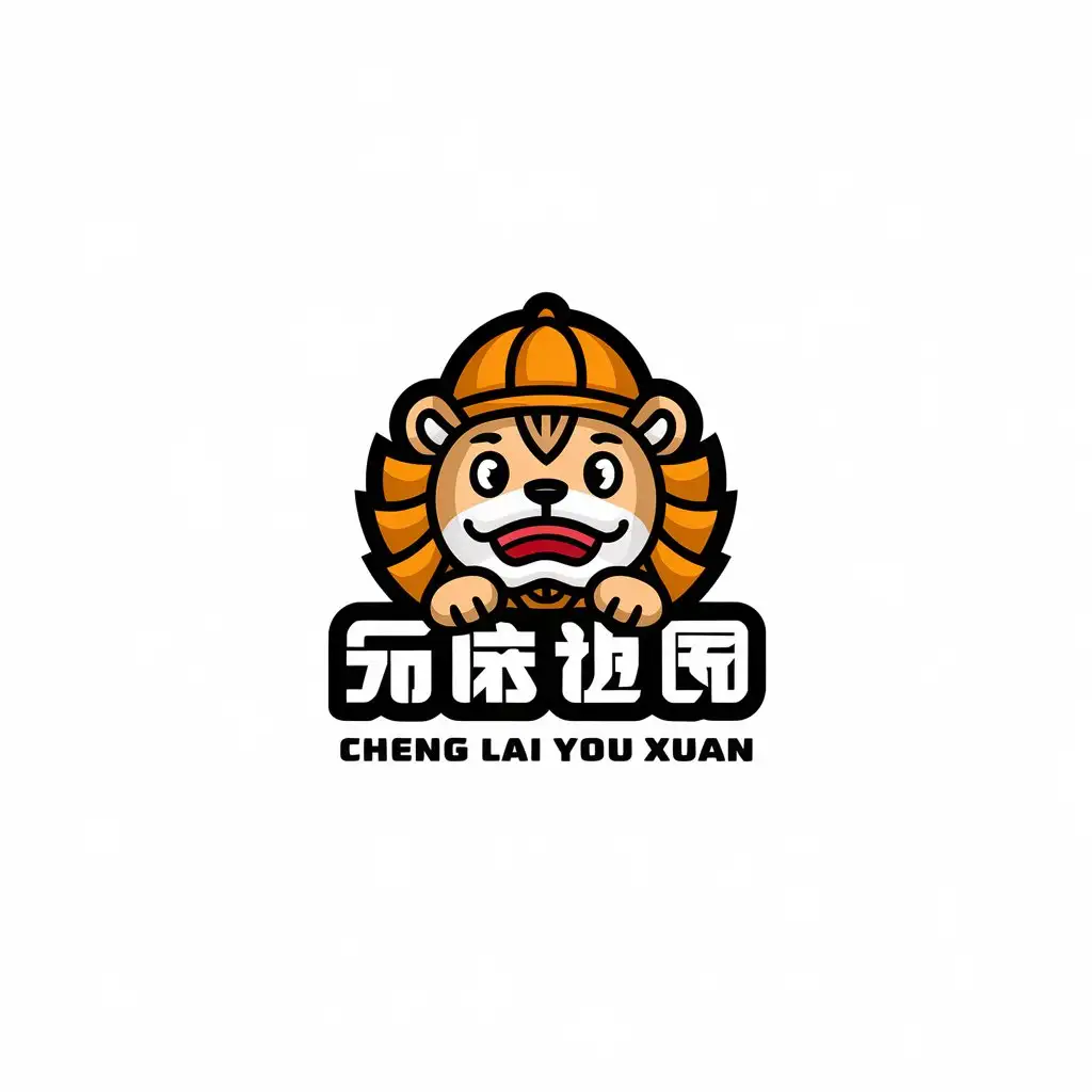 LOGO-Design-For-Cheng-lai-you-xuan-Cartoon-Lion-with-Chinese-Elements-for-Internet-Industry