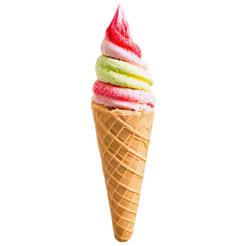 Mixed-Cone-Ice-Cream-PNG-Image-Perfect-for-Design-and-Marketing