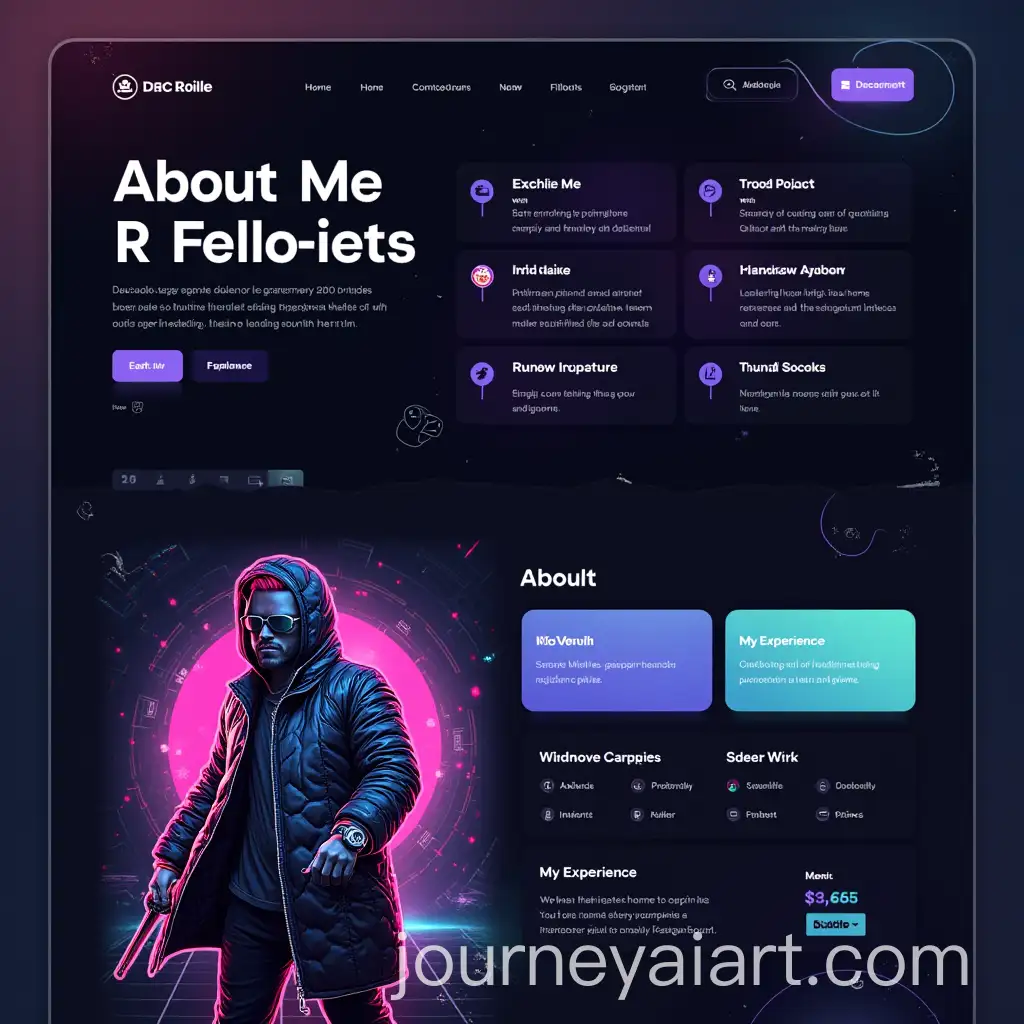 Cyberpunk-Landing-Page-Portfolio-with-Futuristic-Design-and-Neon-Accents