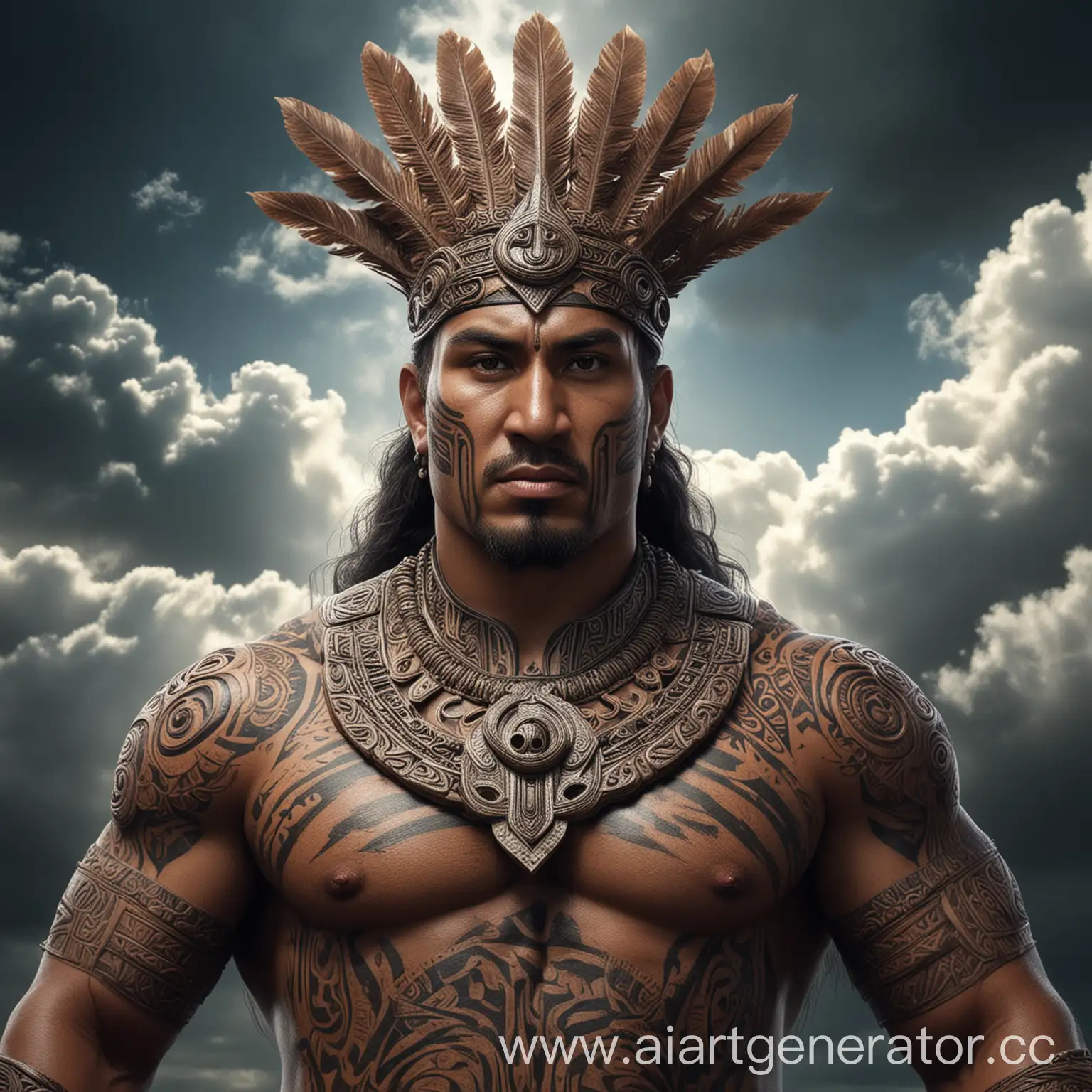 Super-Hyper-Realistic-Image-of-Ranginui-God-of-the-Sky-in-Maori-Mythology