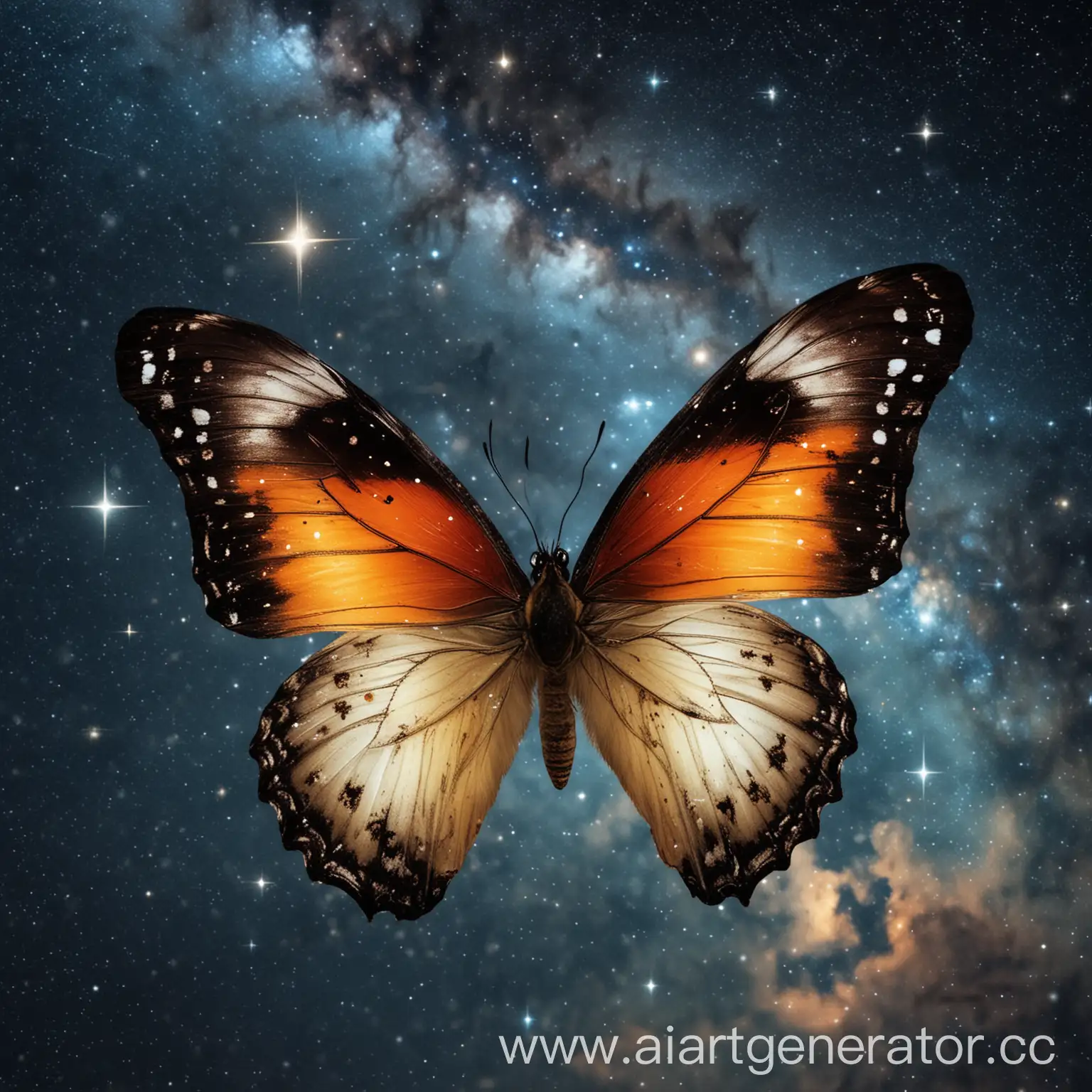 Butterfly-on-a-Starry-Sky