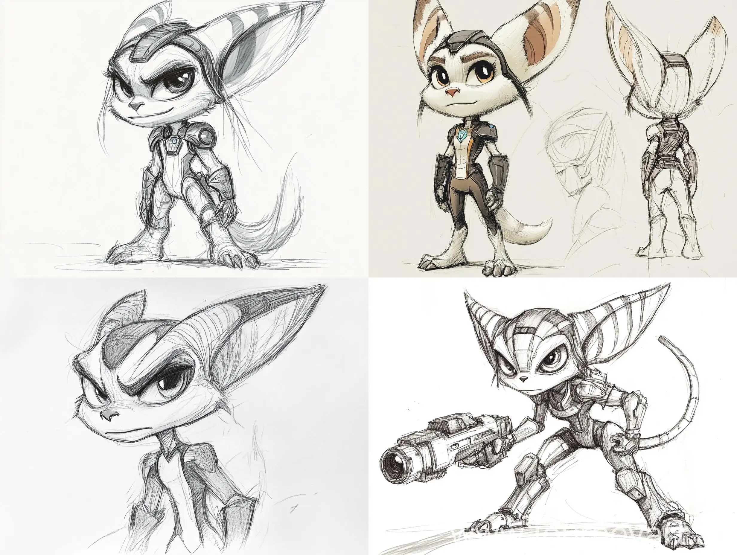 Sketch-of-Female-Lombax-from-Ratchet-and-Clank-Franchise