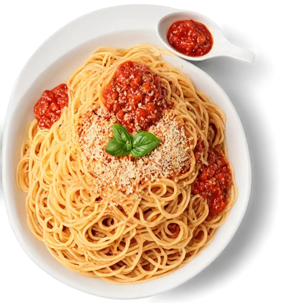 Delicious-Plate-of-Spaghetti-PNG-Perfect-for-Culinary-Creations