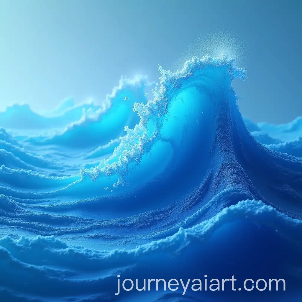 Futuristic-Blue-Wave-Artistic-Composition