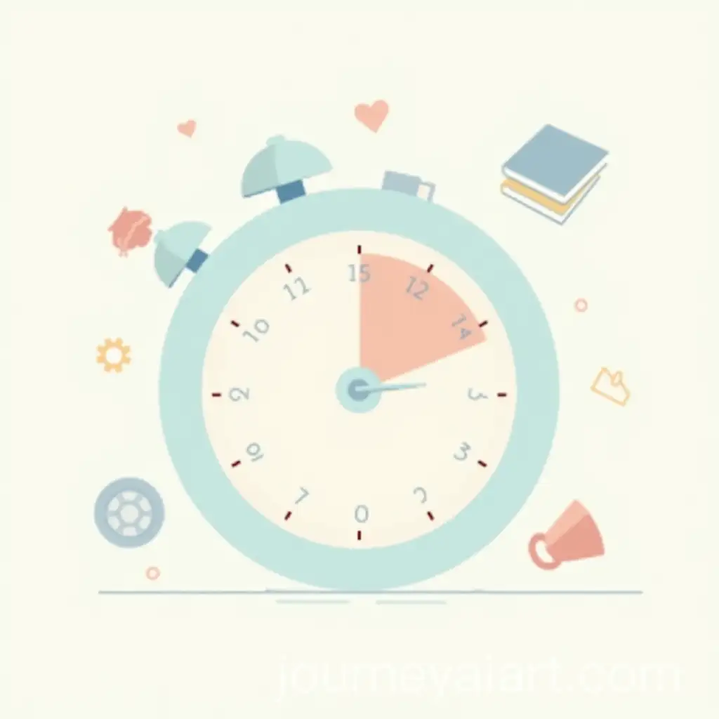 Digital-Illustration-of-the-Pomodoro-Technique-for-Onboarding-Screen