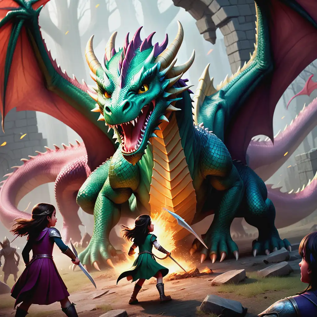 Dragon Slayer Aria and Friends Triumph in Epic Battle