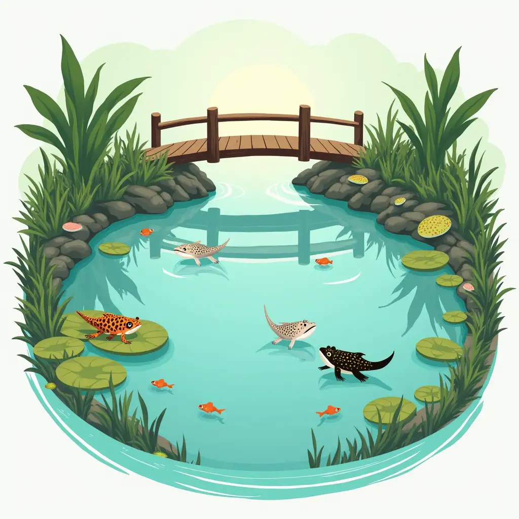 TwoAI-Art-Prompt-Expansion-Ponds-with-Fish-and-Frogs-Connected-by-a-Bridge
