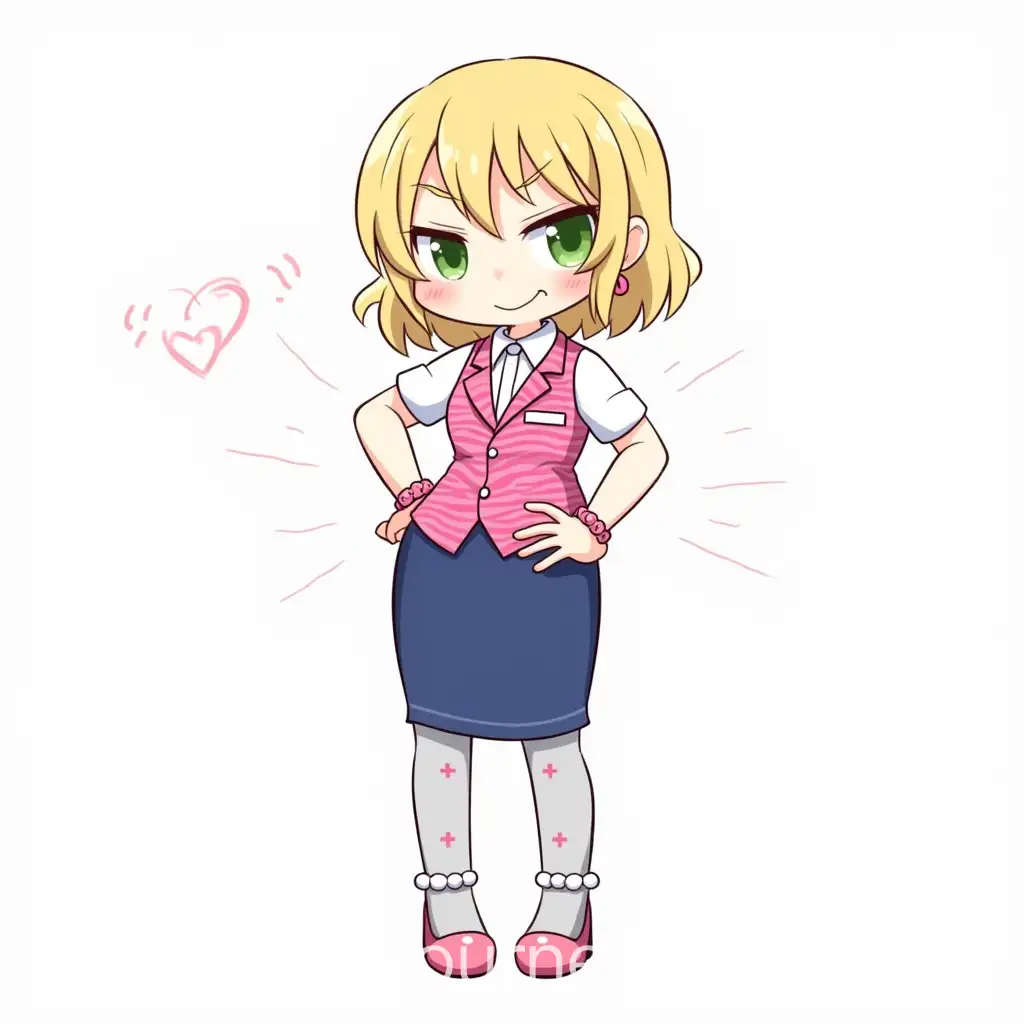 AI-Art-Prompt-ExpansionYoung-Female-Secretary-in-Danganronpa-Style-with-Pink-Accessories