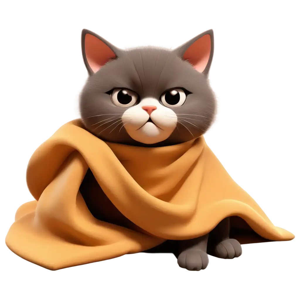 Cartoon-Cat-Sleeping-Under-Blanket-PNG-Image-Cute-HighQuality-3D-Design