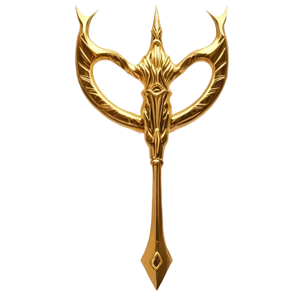 3D-Gold-Trident-Logo-PNG-in-Neo-Traditional-Style-HighQuality-Image-for-Branding-and-Design