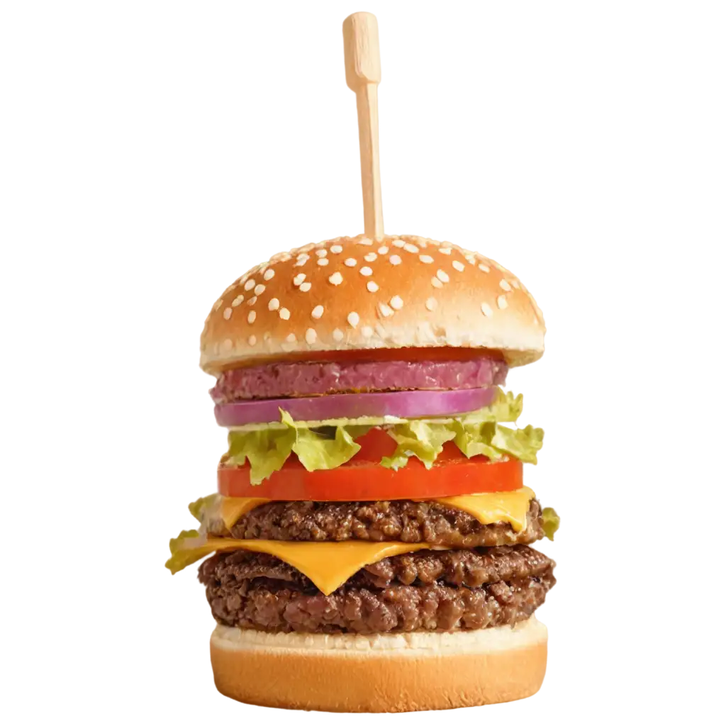 Delicious-Burger-PNG-Savor-the-Flavor-with-HighQuality-Image-Clarity