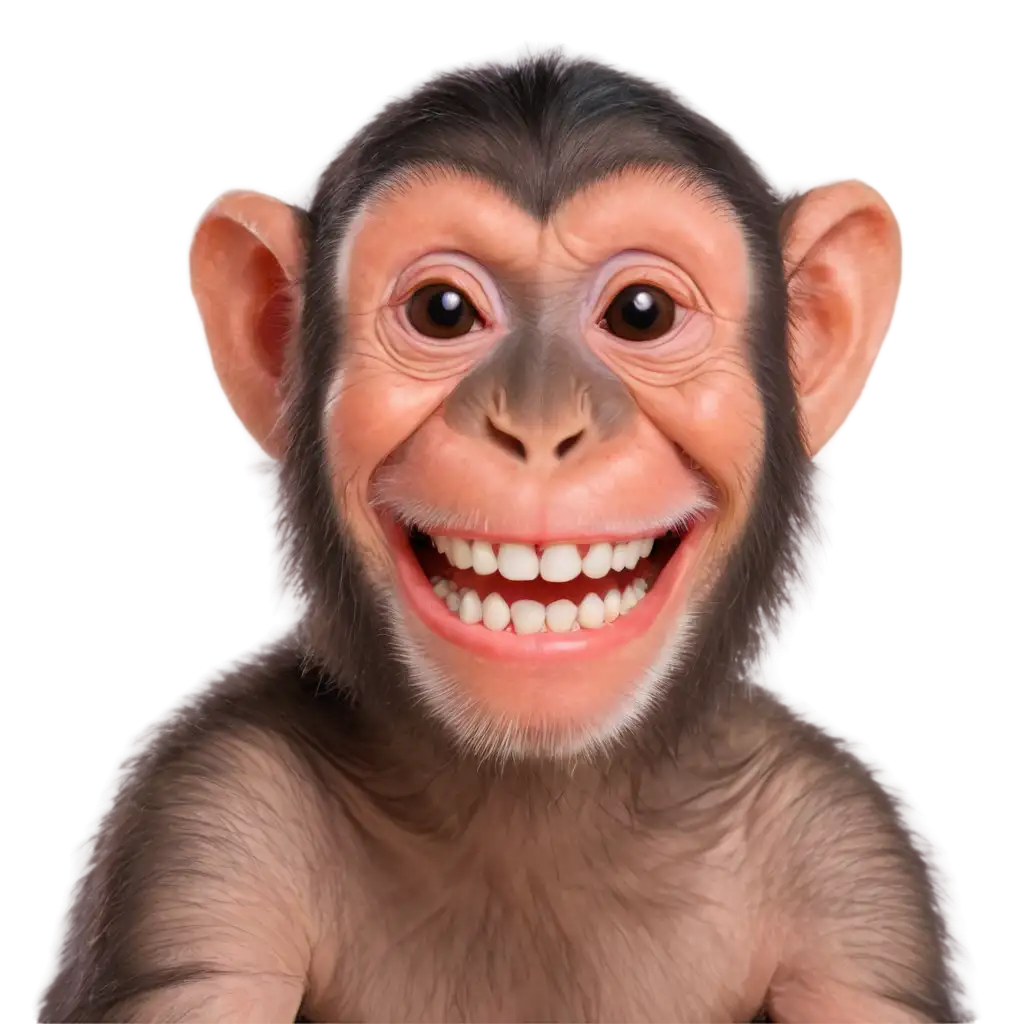 Delightful-Monkey-Still-Smiling-HighQuality-PNG-for-Creative-Use