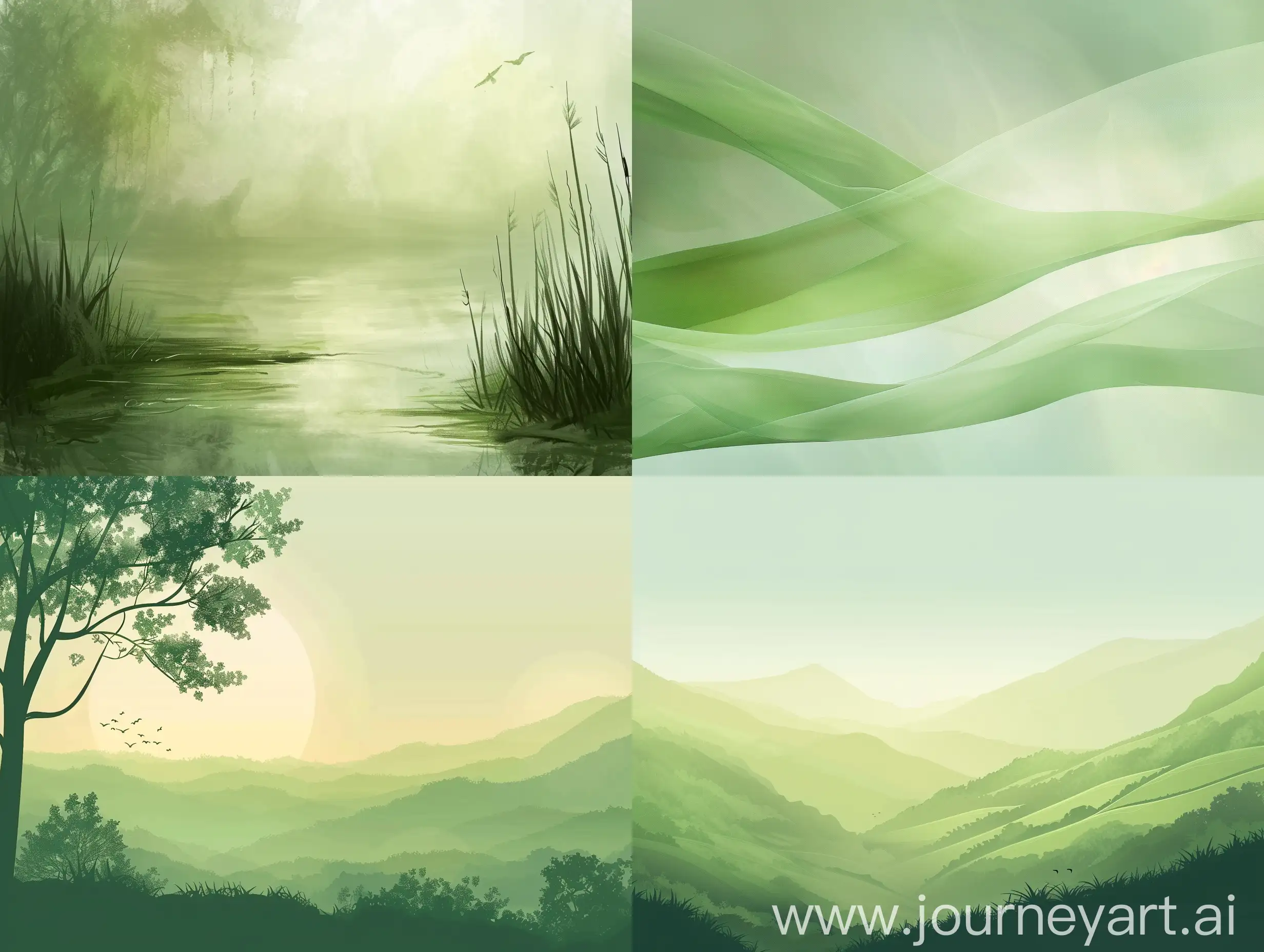 Tranquil-Green-Natural-Gradient-Background