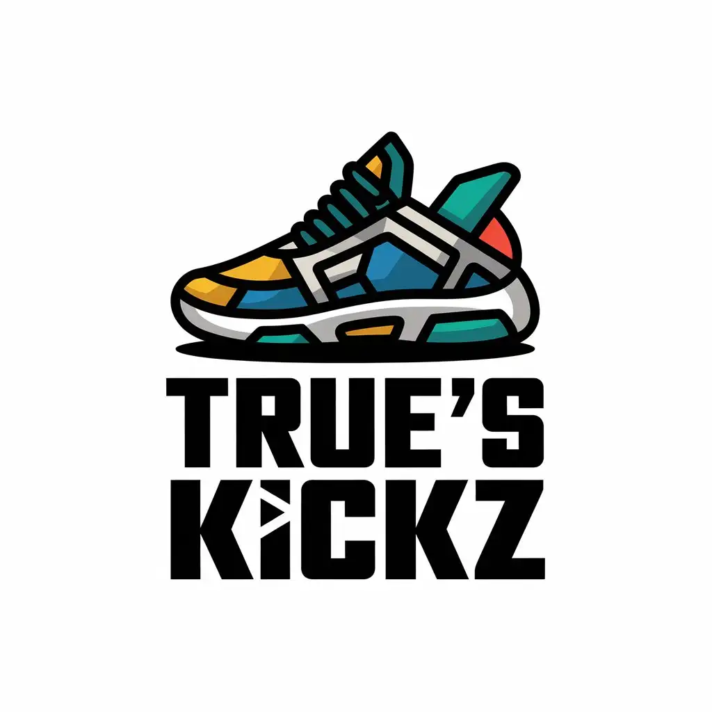 LOGO Design for Trues Kickz Sneaker Kicks Theme for Sports Fitness Industry