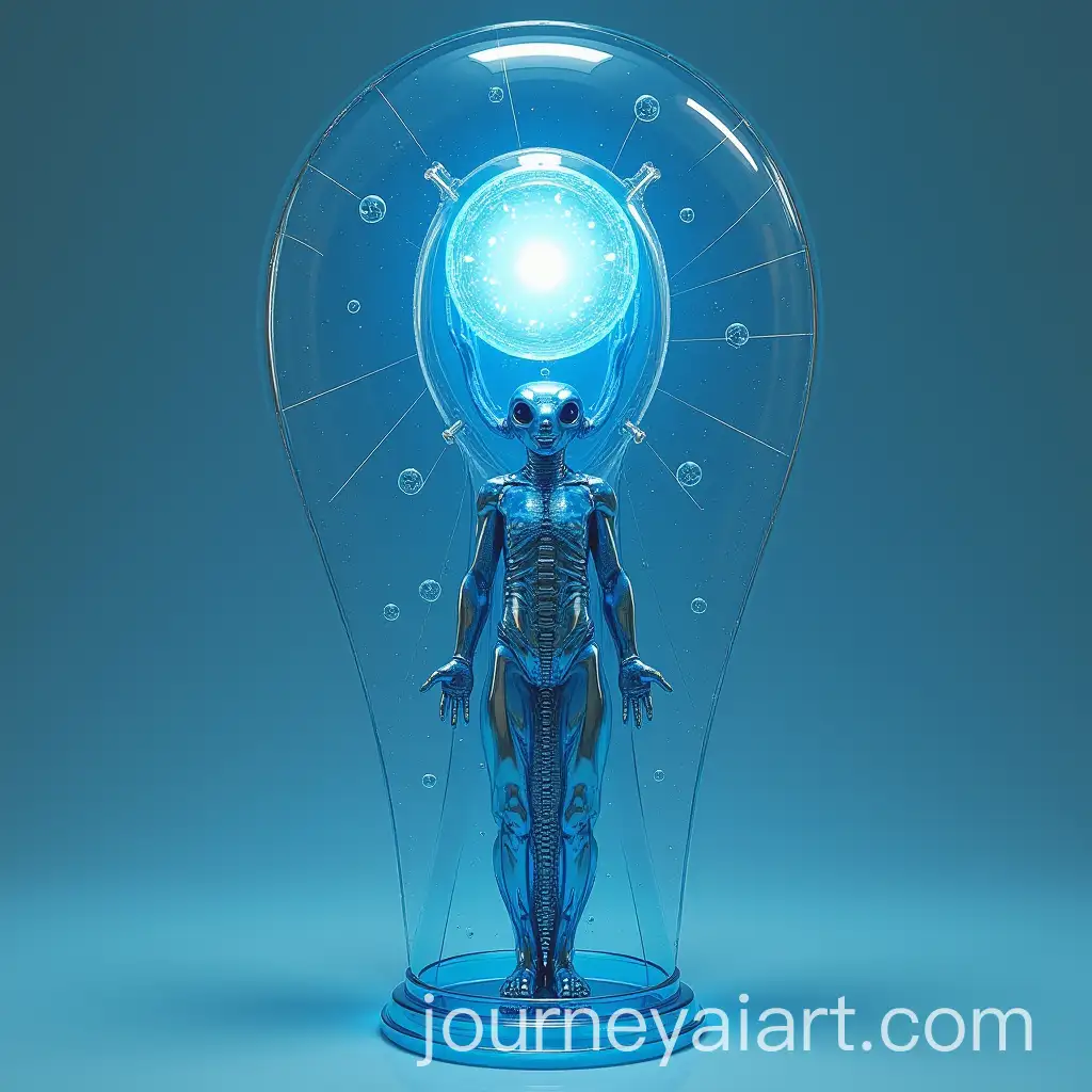 Futuristic-Magical-Object-in-Bauhaus-Style-with-Blue-Hues-for-Good-Luck-and-Health