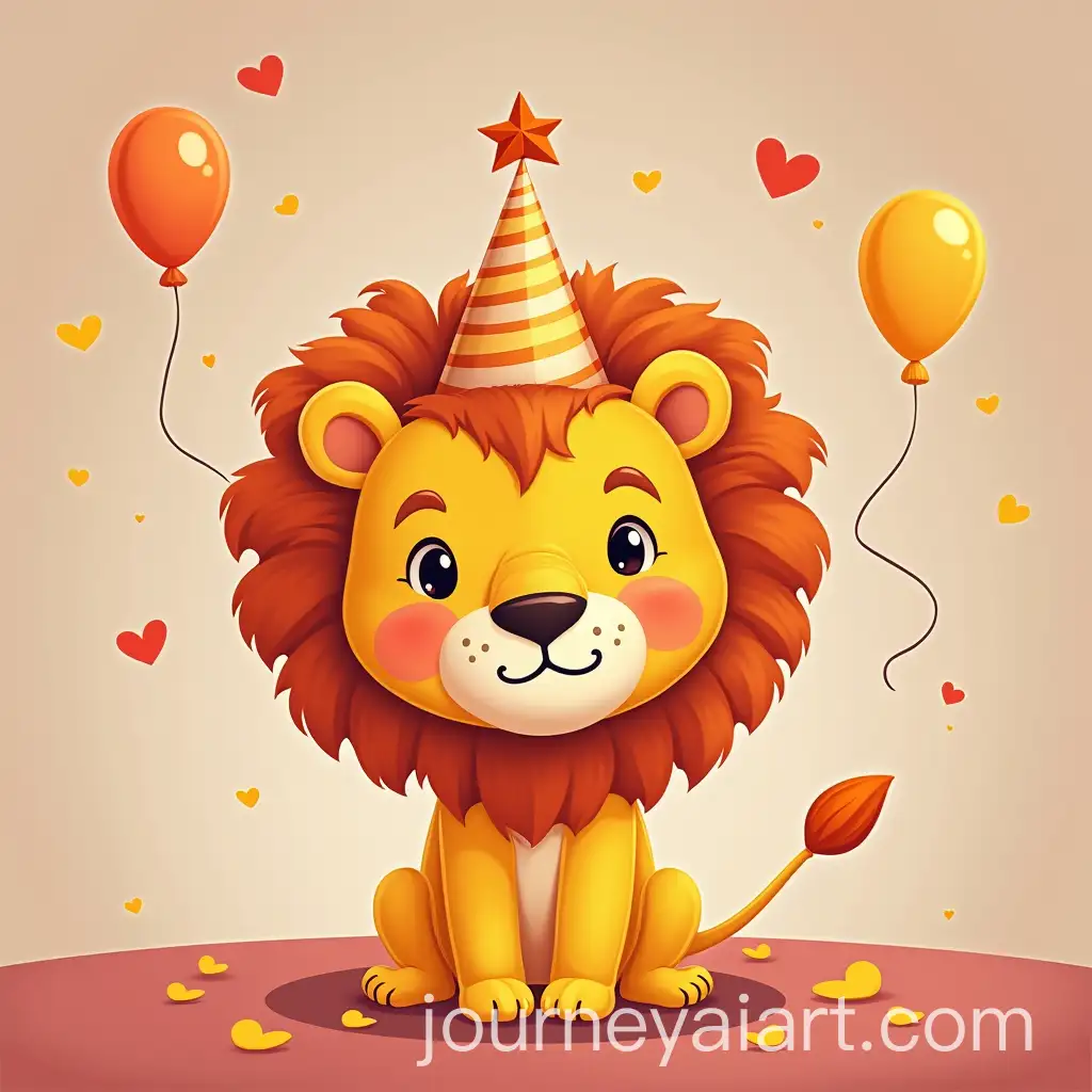 Vibrant-Birthday-Party-with-a-Cute-Baby-Lion