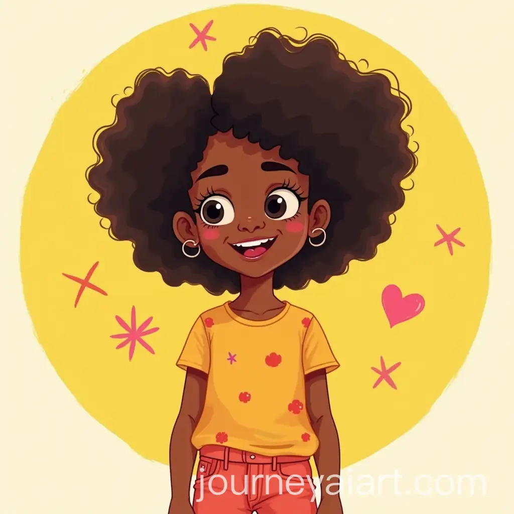 Cheerful-Black-Girl-in-Colorful-Outfit-Sunny-Whimsical-Background