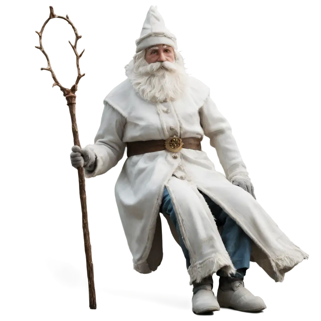 Sitting-Grandfather-Frost-with-a-Staff-PNG-HighQuality-Transparent-Image-for-Seasonal-and-Festive-Designs