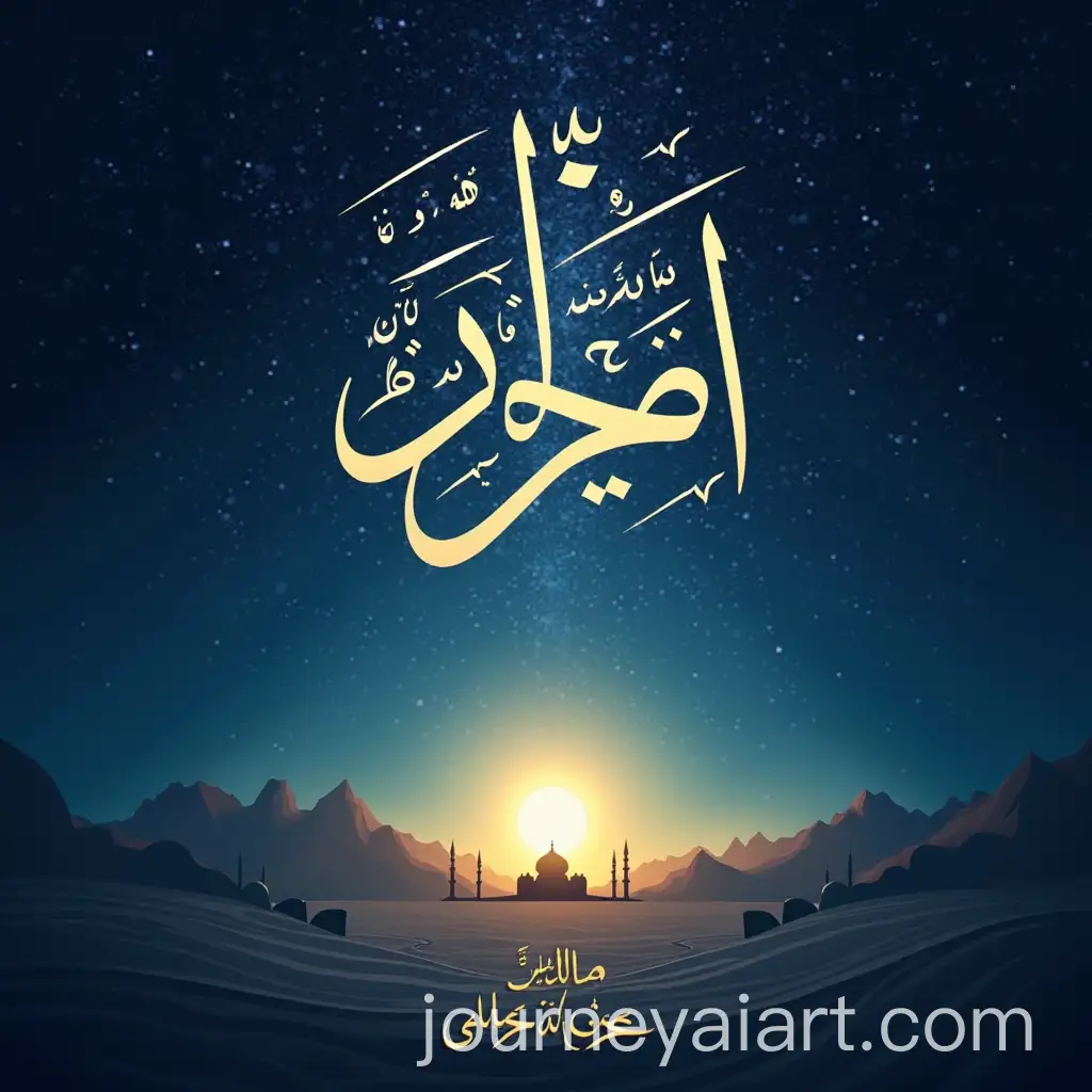 Mystical-Islamic-Art-with-Arabic-Calligraphy-and-Hira-Cave-Illustration