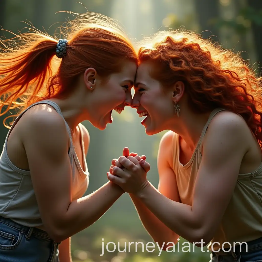Redhead-Young-Ladies-Engaged-in-Intense-Fight-with-Clawing-Action