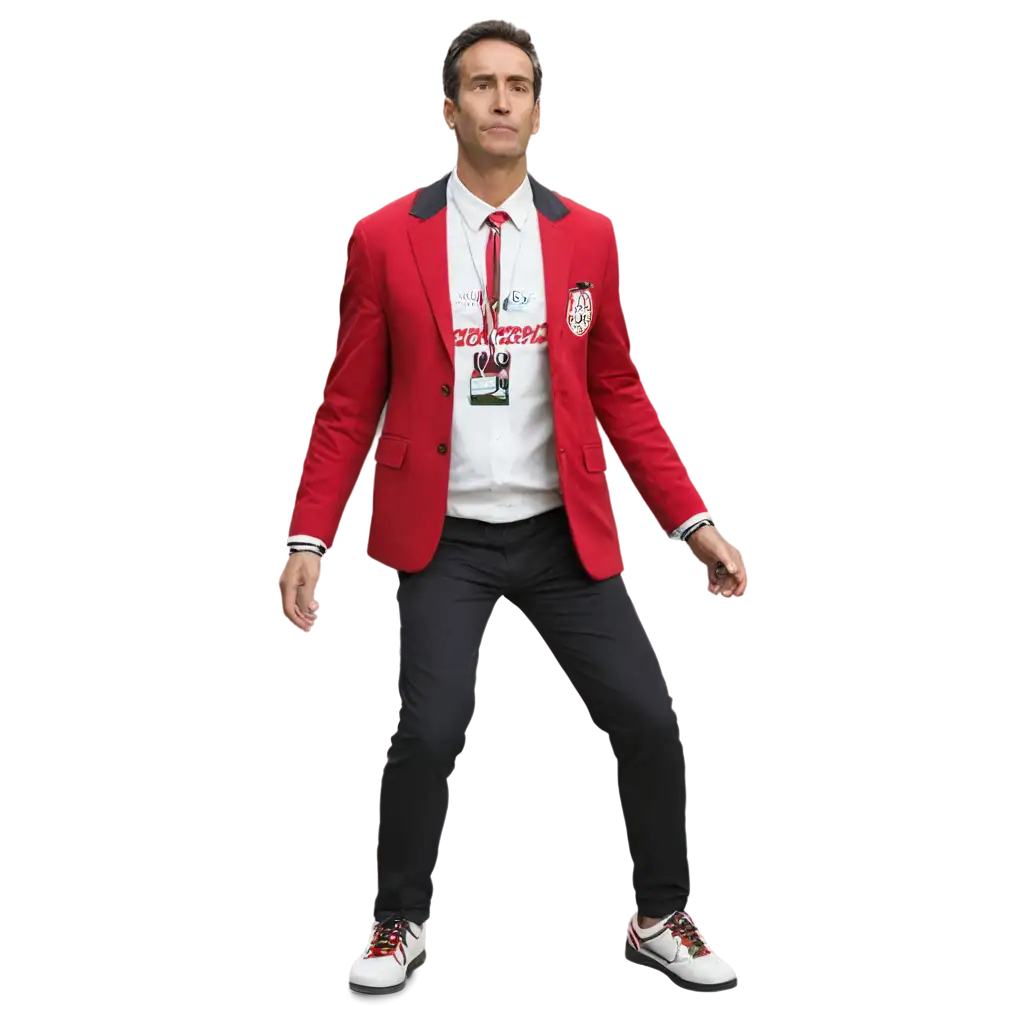 So-Paulo-Coach-Zubeldia-in-Clown-Shoes-and-Tight-Jumper-PNG-Image-for-Unique-Visuals