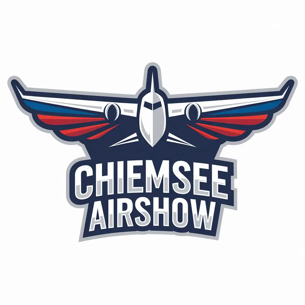 LOGO Design For Chiemsee Airshow Plane Symbol with Clear Background