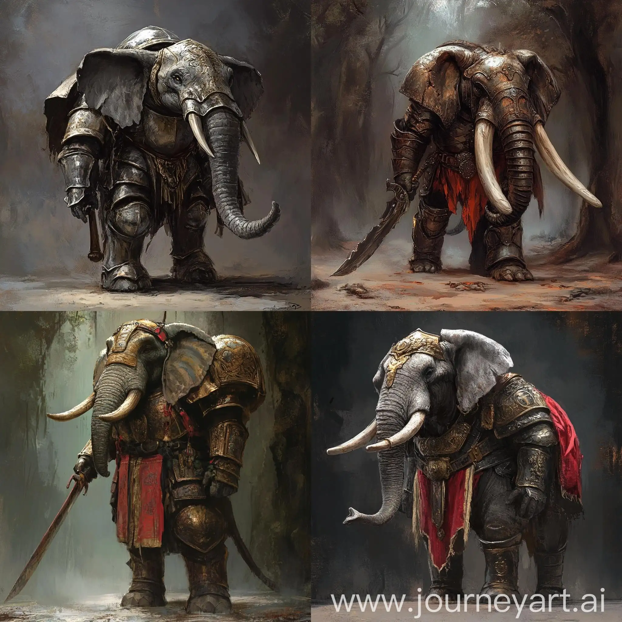 Loxodon-in-Plate-Armor-Fantasy-Artwork