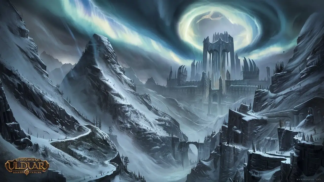 Ancient Titan Citadel Ulduar Mountainous Stormy Region