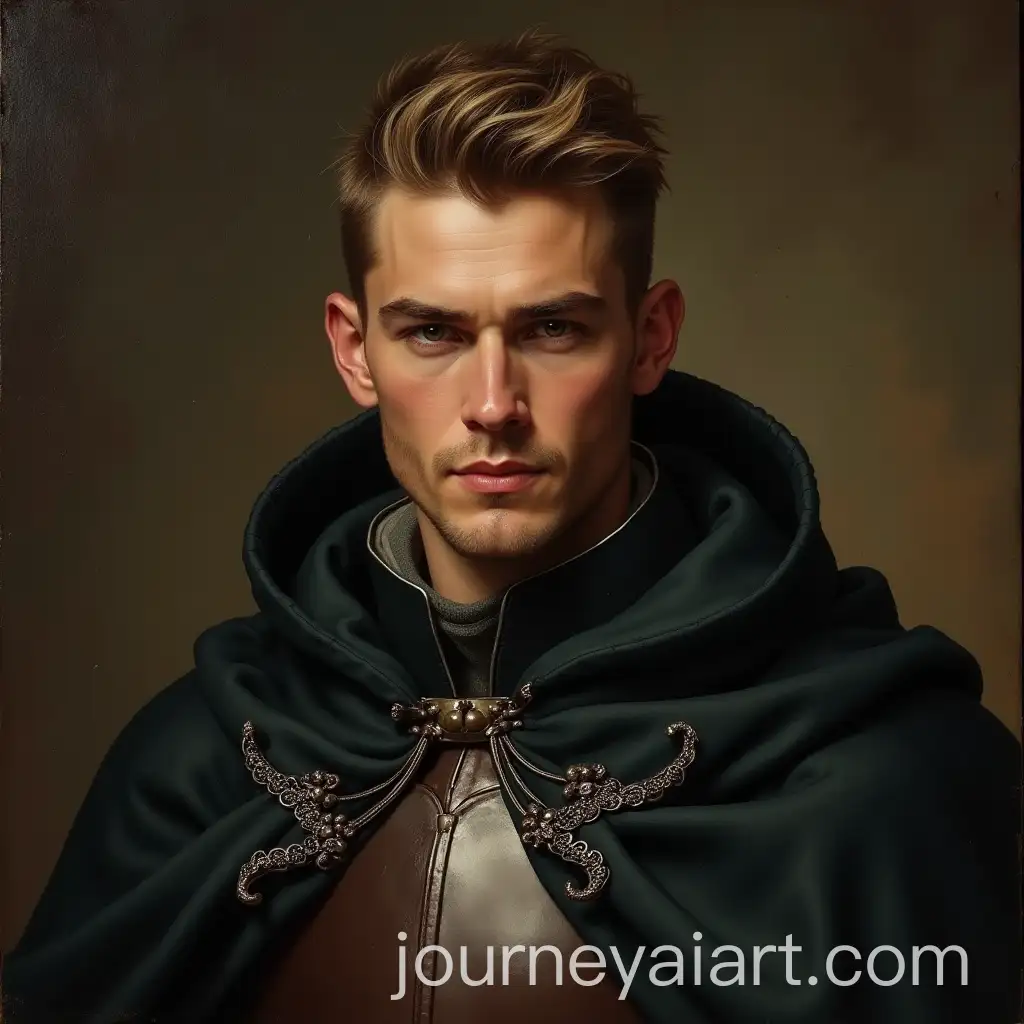 Portrait-of-a-Handsome-Irishman-in-Leather-Armor