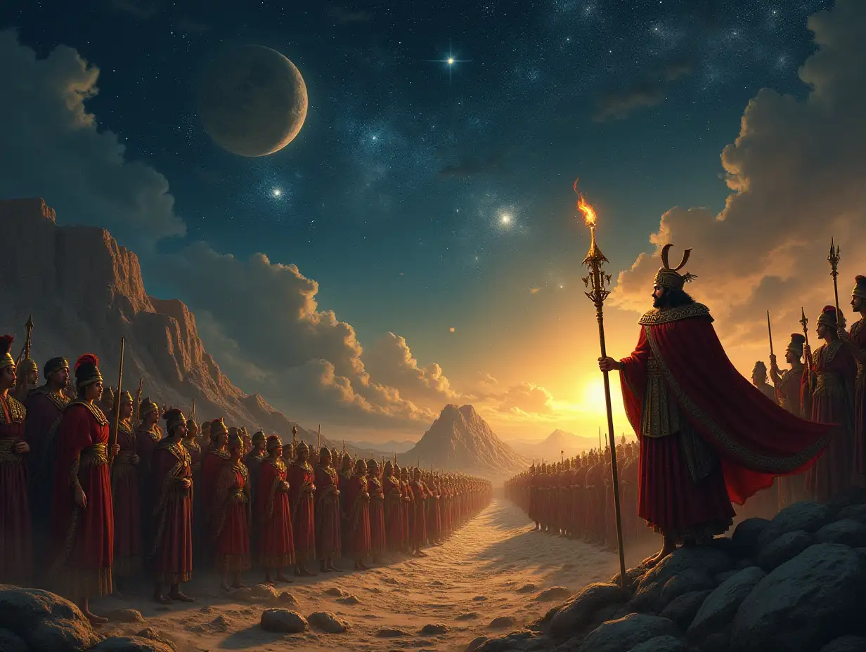 Ancient-Persia-Prophecy-of-Cyrus-the-Greats-Birth-Under-a-Starlit-Sky