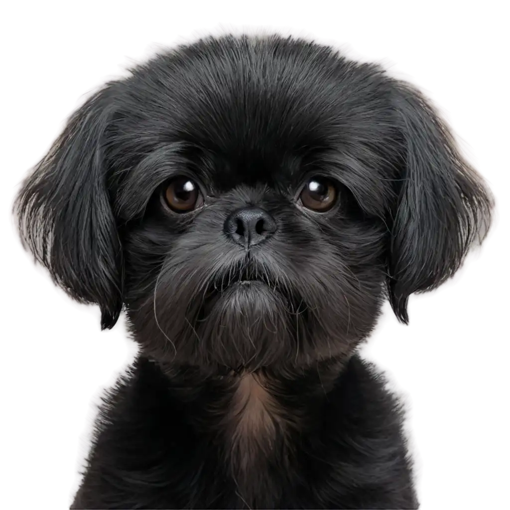 HighQuality-PNG-Image-of-a-Black-Shih-Tzu