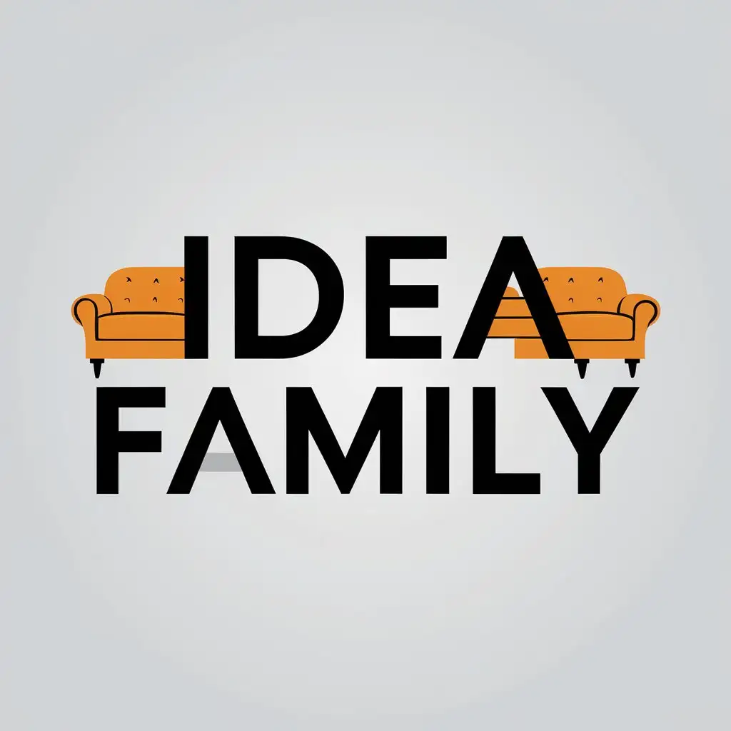 LOGO Design For Idea Family Minimalistic SofaInspired Logo in 766a5e and a76552