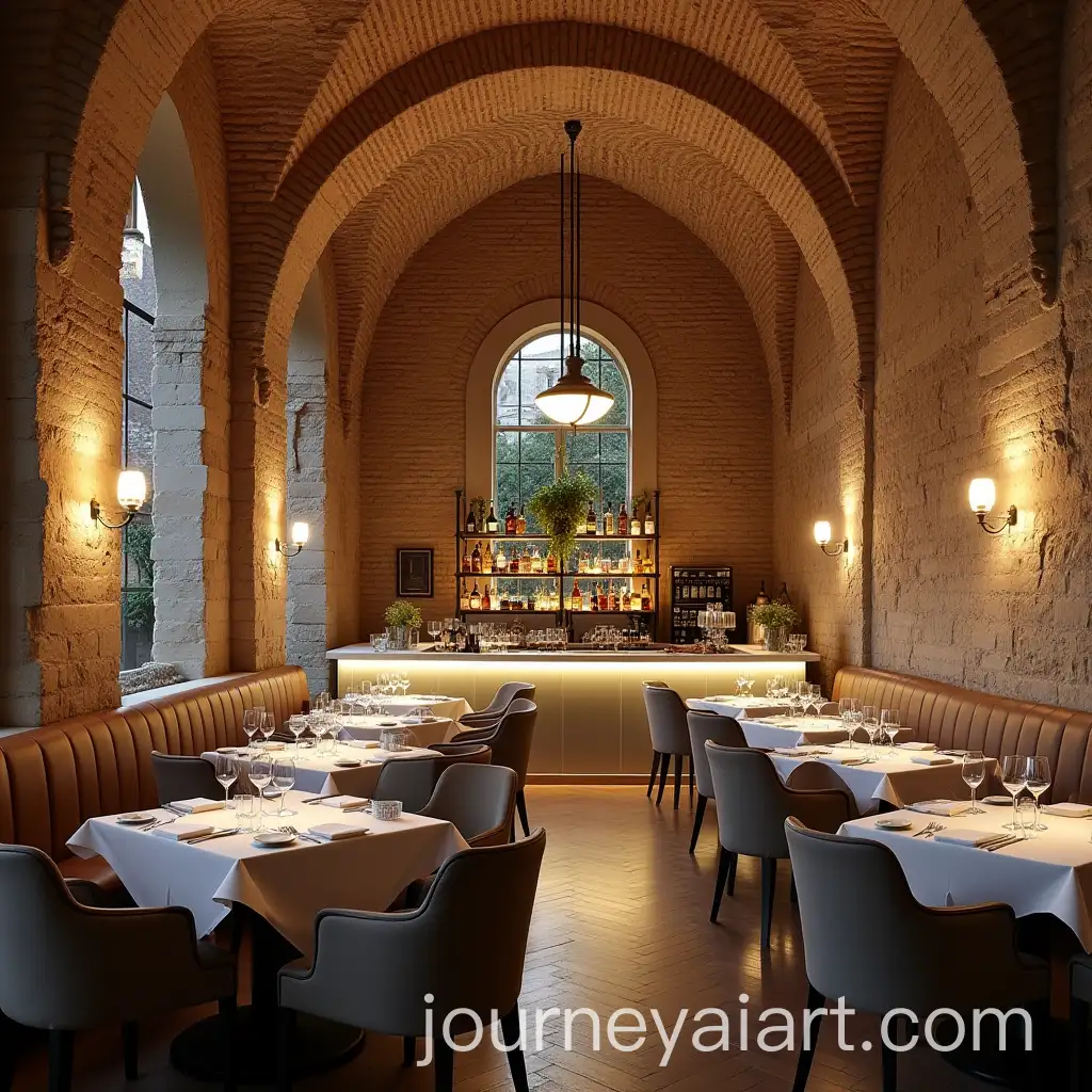 Cozy-Restaurant-Interior-in-Bairro-Alto-Lisbon-with-Rustic-and-Elegant-Atmosphere
