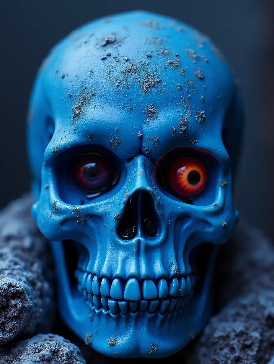 Karl-Fazer-Blue-Chocolate-Advert-with-Scary-Skull-Packaging