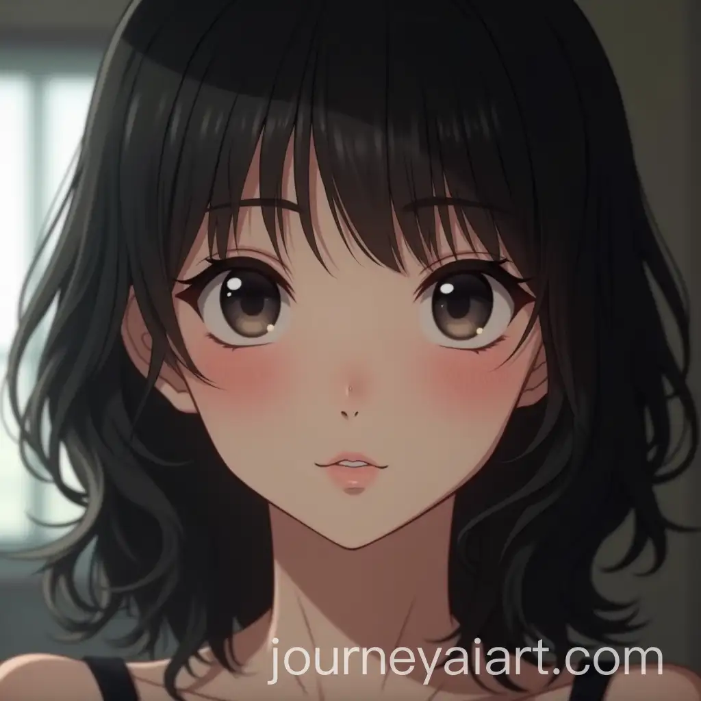 Portrait-of-a-Beautiful-17YearOld-Woman-with-Black-Hair-and-Eyes