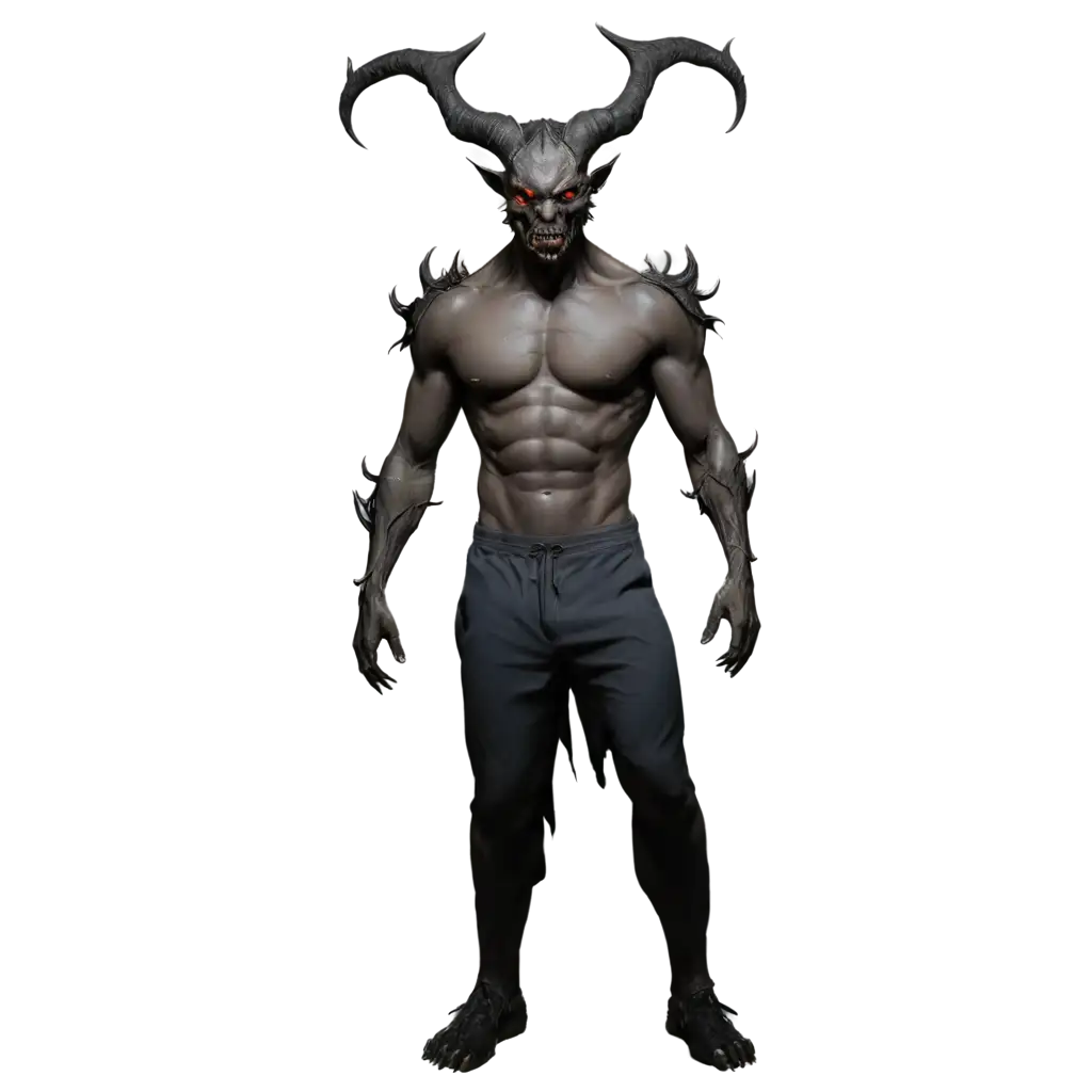 Humanoid-Monstrous-Demon-with-Horns-Full-Body-PNG-Image-for-Fantasy-Art-Game-Design-More