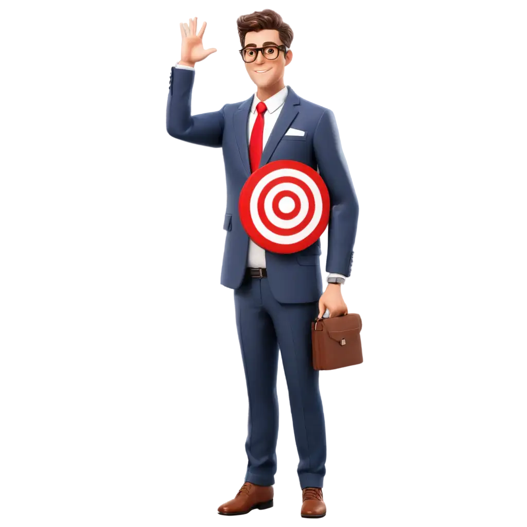 Cartoon-Man-in-Suit-with-Target-on-His-Back-PNG-Image-Symbolic-Business-Concept