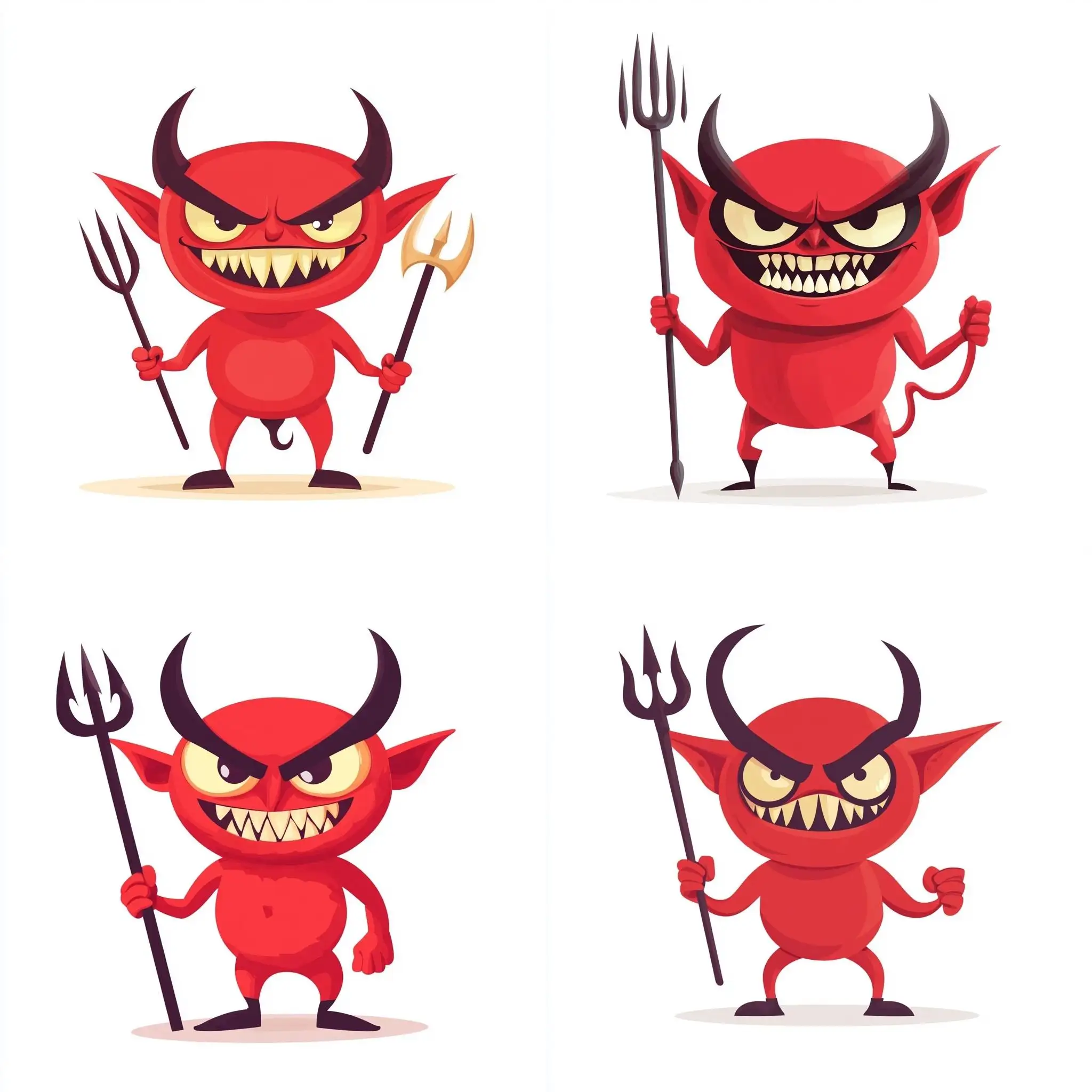 Funny-Imp-Character-Holding-Trident-Vector-Flat-Style-on-White-Background