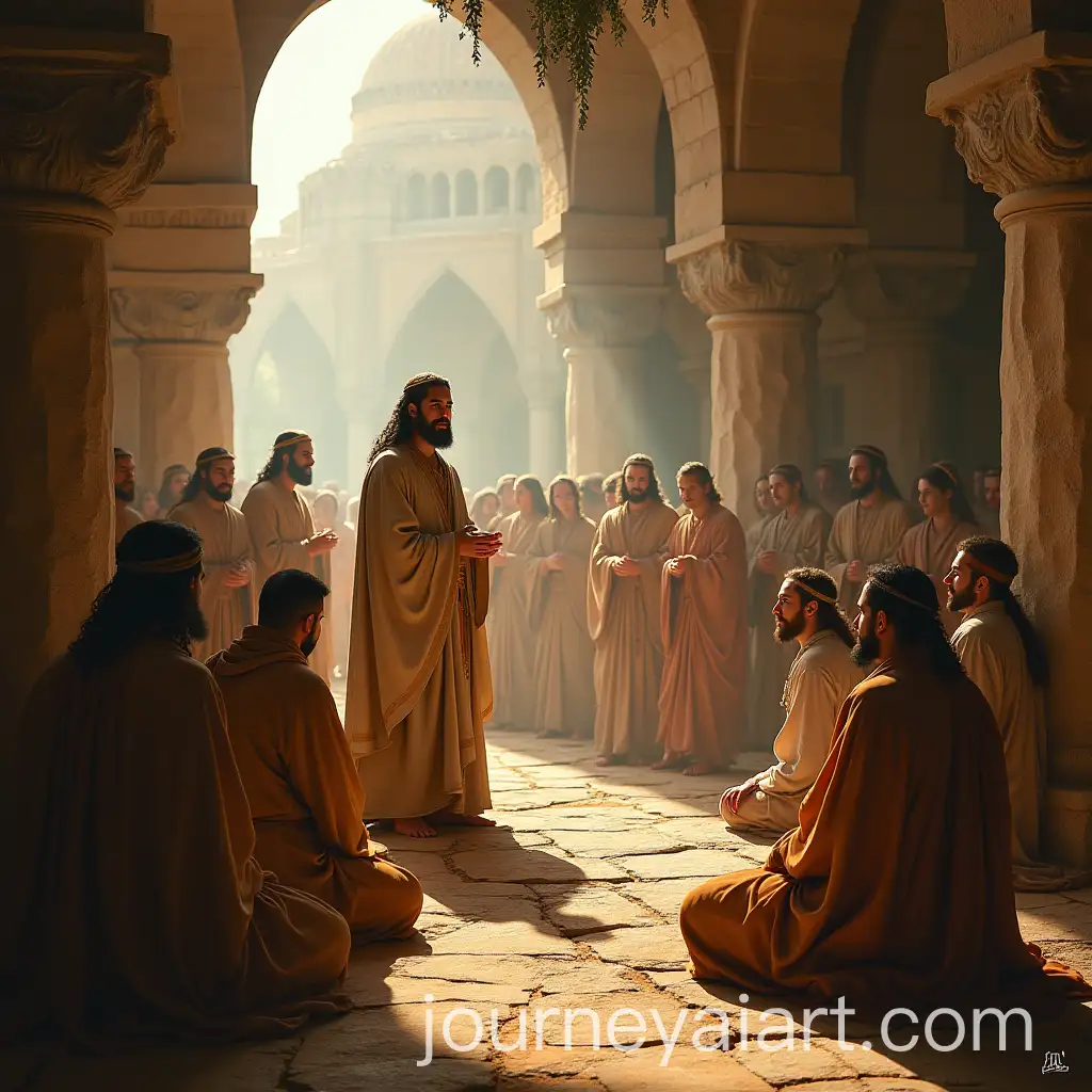 Prophet-Elas-Imparts-Divine-Wisdom-to-Young-Prophets-in-a-Sacred-Setting