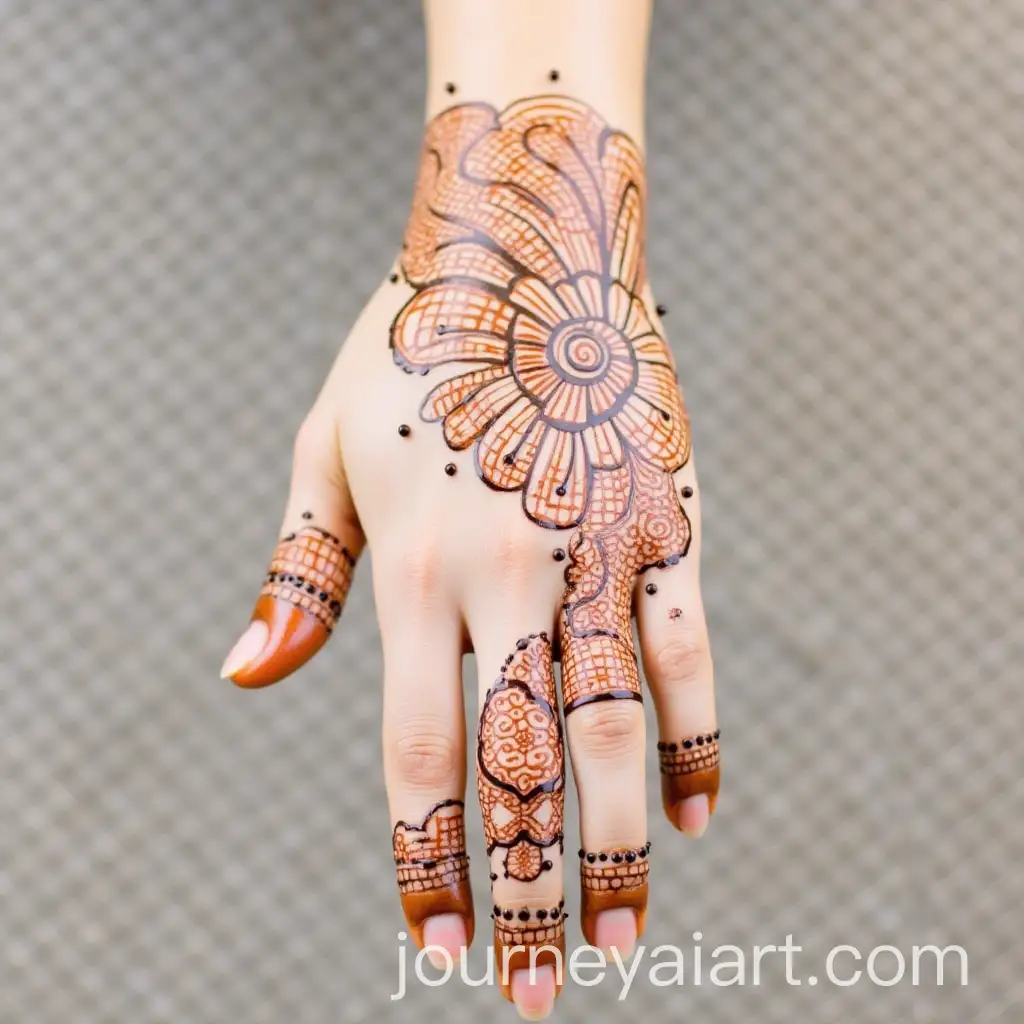 Chetan-and-Sheetal-Custom-Mehendi-Design-for-Wedding
