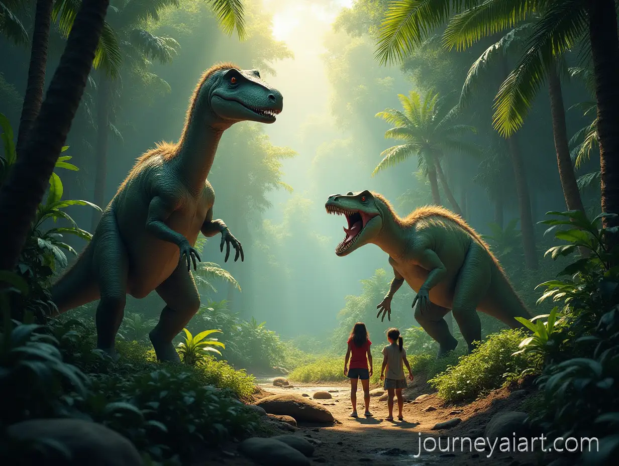 Dinosaur-Guardians-in-a-Lush-Tropical-Forest