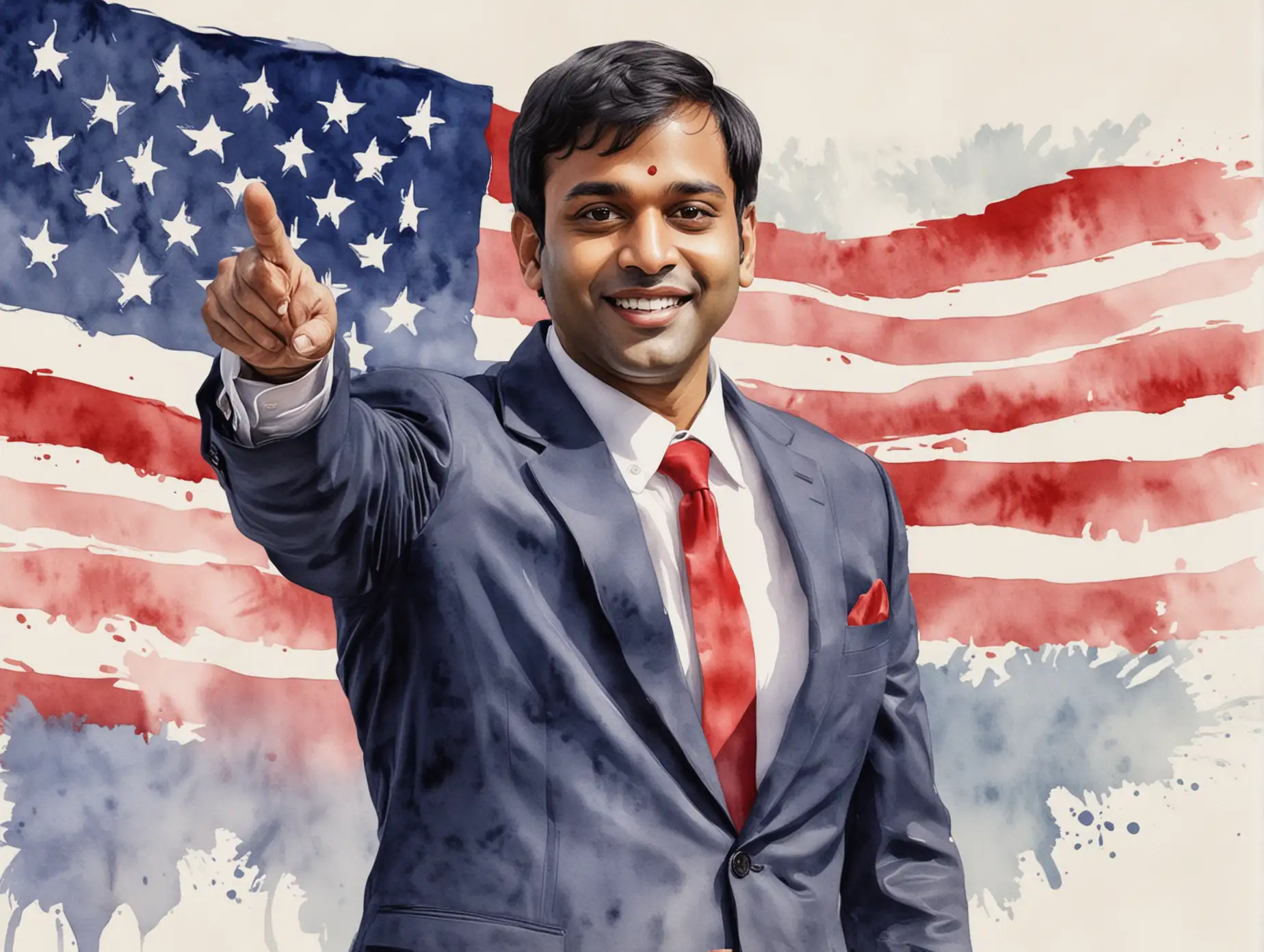 Republican-Presidential-Candidate-Vivek-Ramaswamy-in-Watercolor-Paint-Style